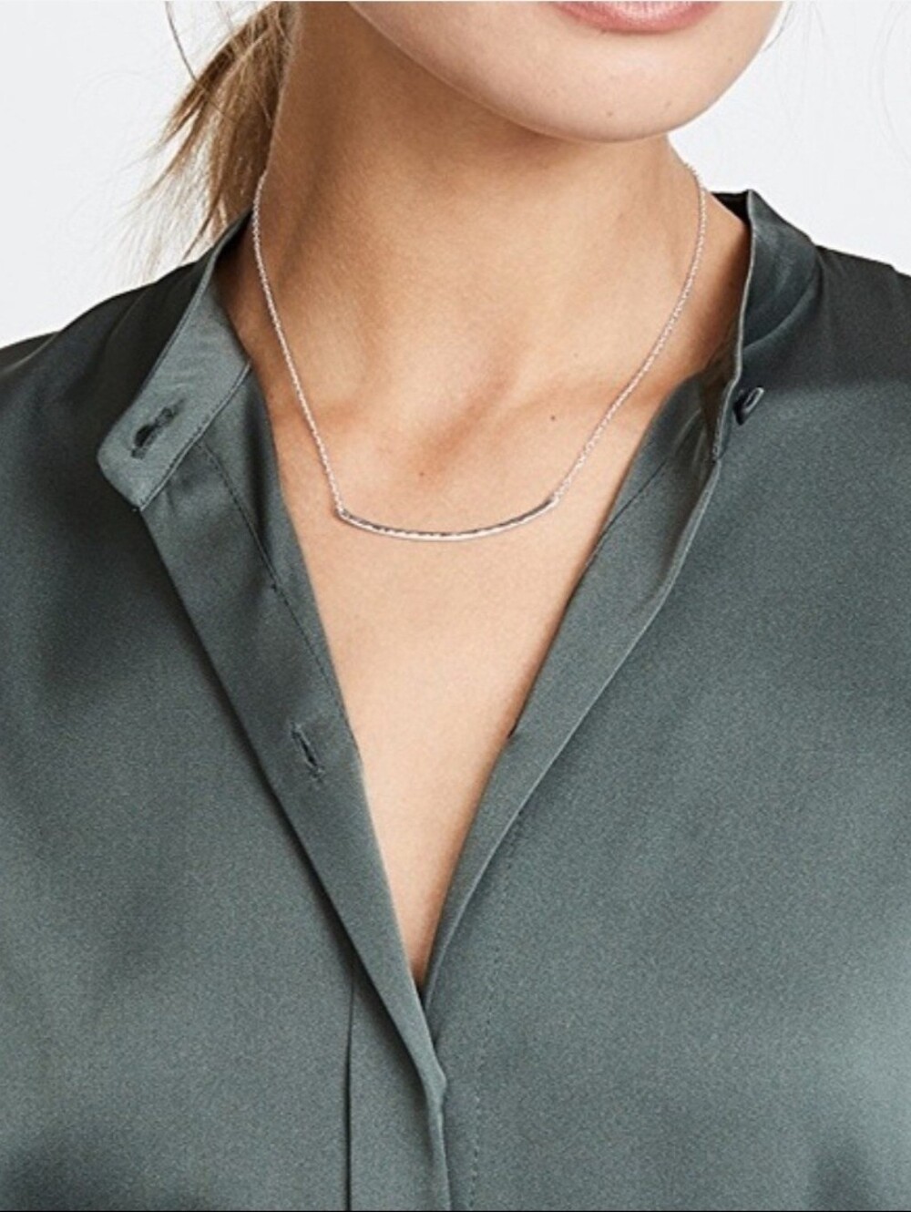 Gorjana Taner Bar necklace in Silver